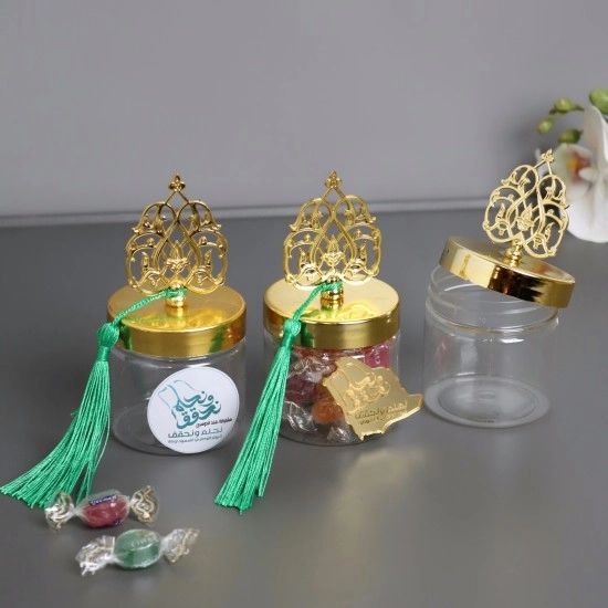 مرطبانات بغطاء مزخرف اليوم الوطني (مجموعة 6 قطع) مرطبانات بغطاء مزخرف اليوم الوطني (مجموعة 6 قطع)