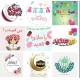 مجموعة 50 ثيم ستكر لاصق للعيد