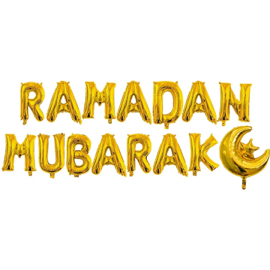 بالونات حروف رمضان مبارك 