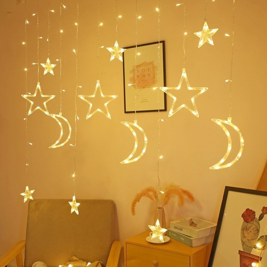 ستارة ضوئية نجوم وهلال رمضان (3.5متر ) 